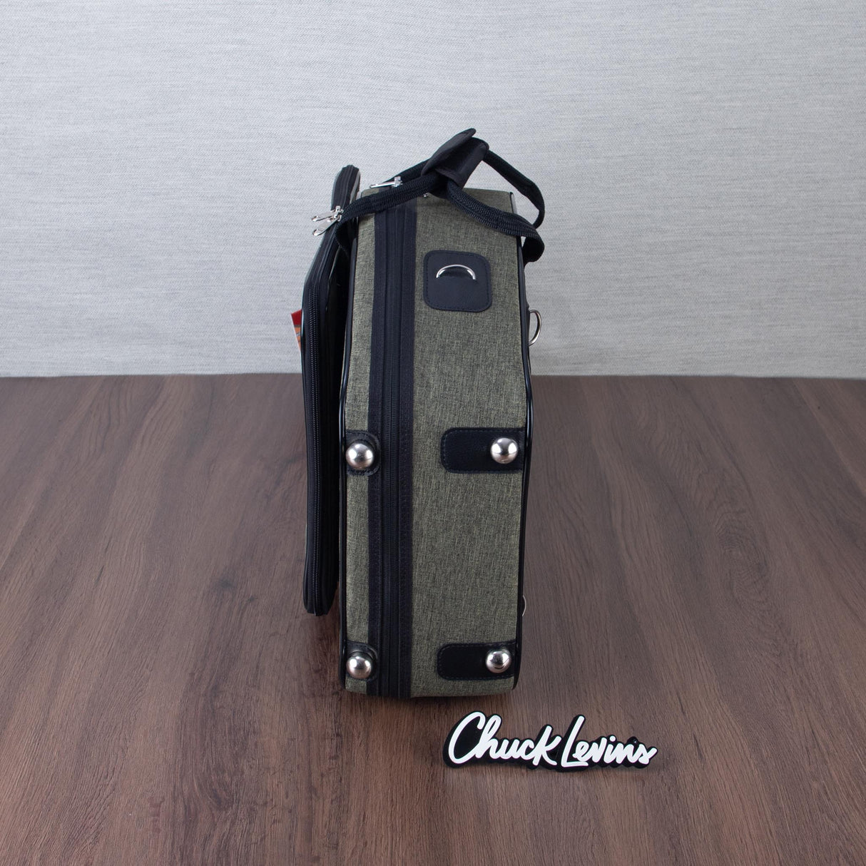 Marcus Bonna Alto and Non-Detachable Curved Soprano Double Saxophone Case - Cationic Green