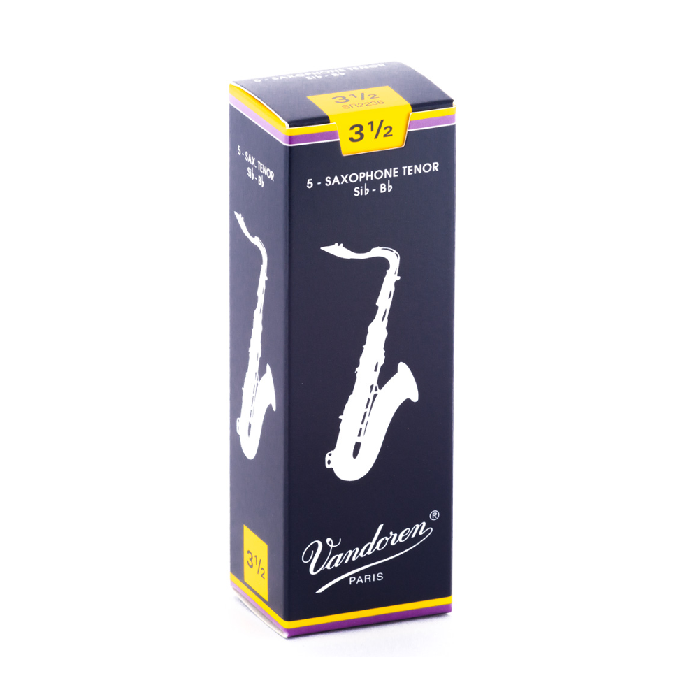 Vandoren Traditional 5-Pack Tenor Saxophone Reeds - 3.5