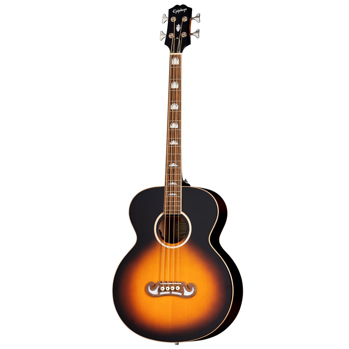 Epiphone El Capitan J-200 Studio Acoustic Electric Bass - Aged Vintage Sunburst - New
