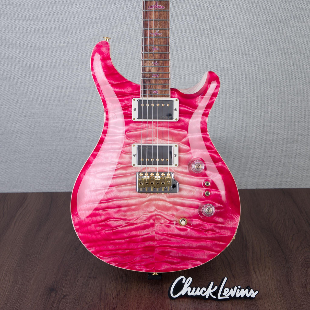 PRS Private Stock Custom 24-08 Electric Guitar - Bonnie Pink Glow - #250411374