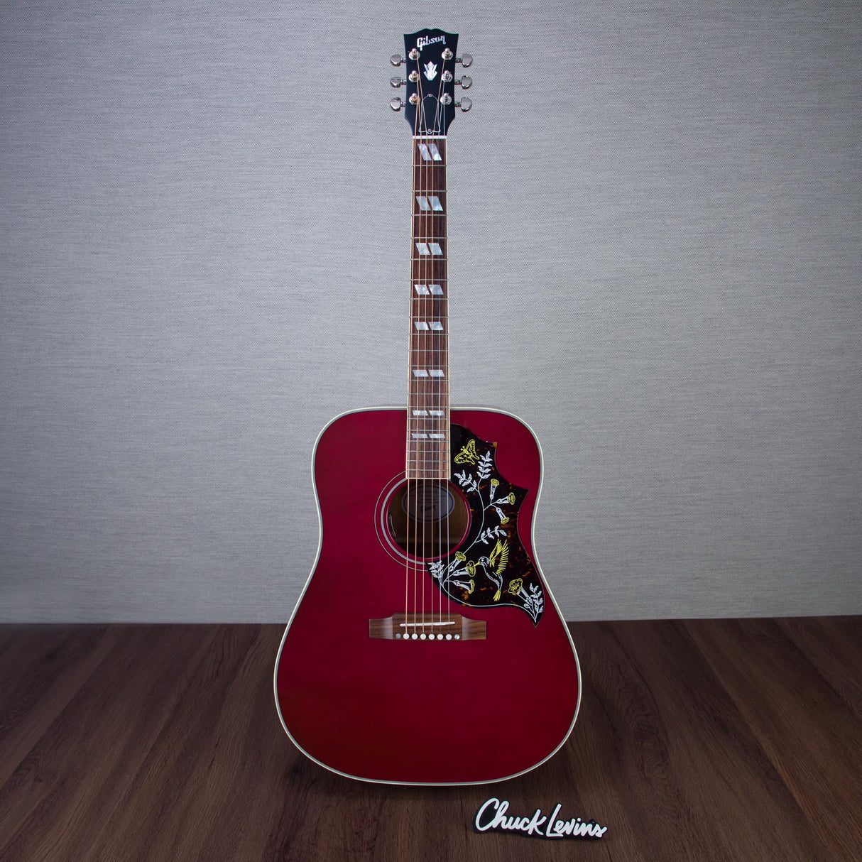 Gibson Limited Edition Hummingbird Standard Acoustic Electric Guitar - Wine Red - #23254056