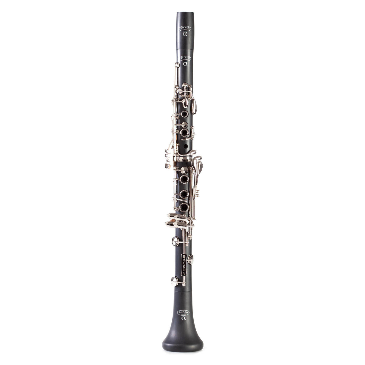 Backun Alpha B-Flat Clarinet, Nickel Keywork - Open Box, Mint