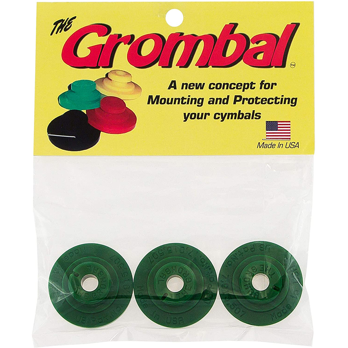 The Grombal 3 Pack Cymbal Protector - Green