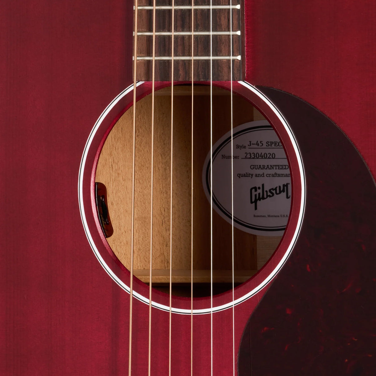 Gibson J-45 Special Acoustic Electric Guitar - Satin WIne Red