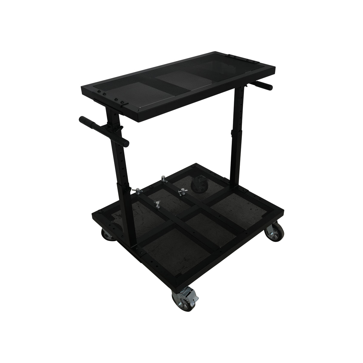 ProX X-BeatWagon Professional Mobile DJ Rolling Workstation with Adjustable Shelf