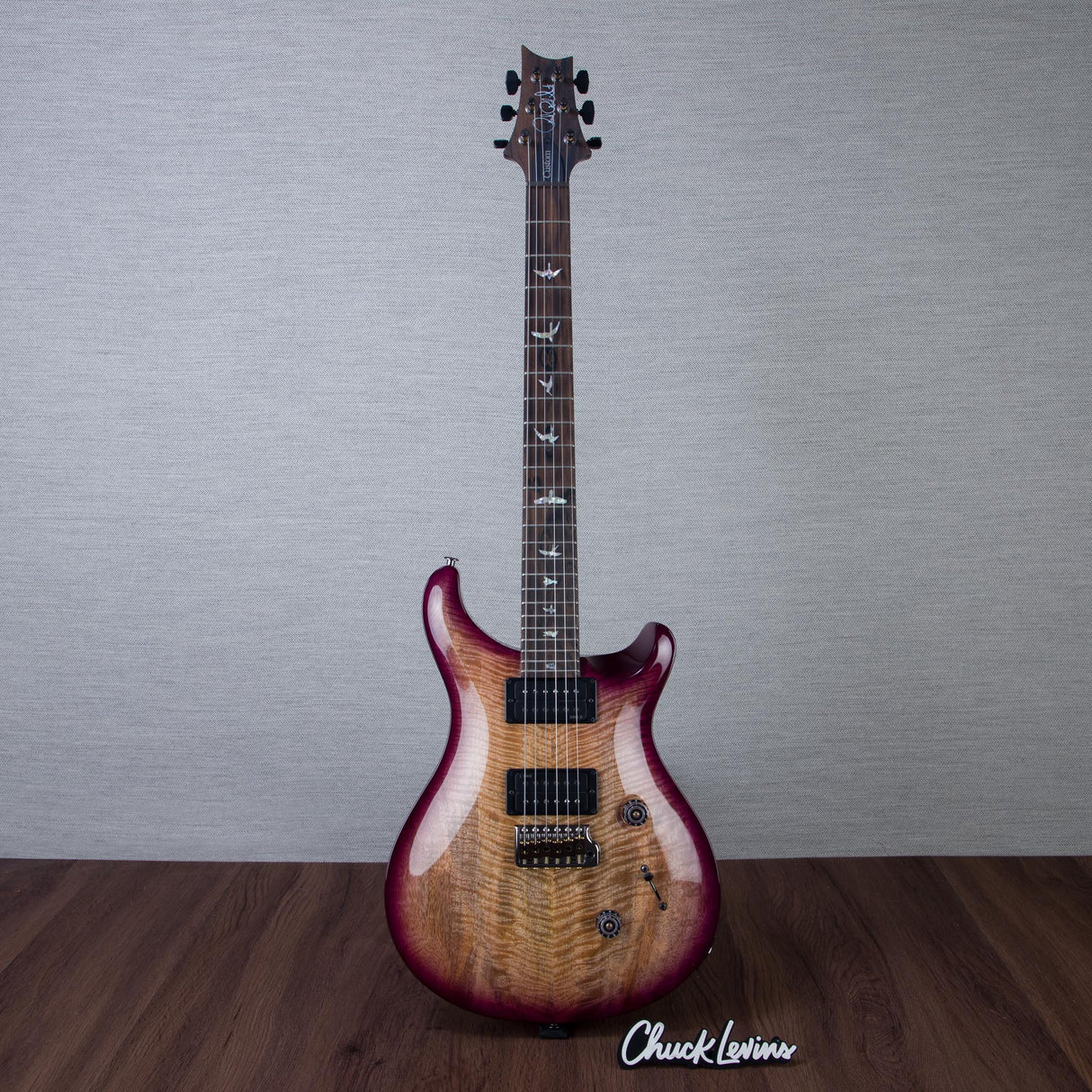 PRS Custom 24 Mango Custom Color Electric Guitar - Natural Rapsberry Burst - #260422102
