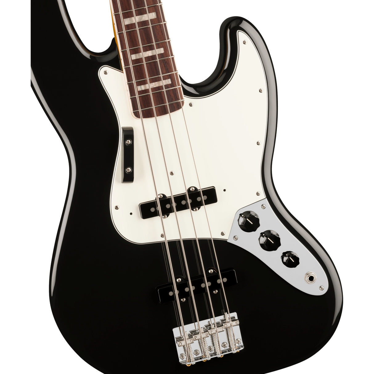 Fender Vintera III Early '70s Jazz Electric Bass Guitar, Rosewood Fingerboard - Black