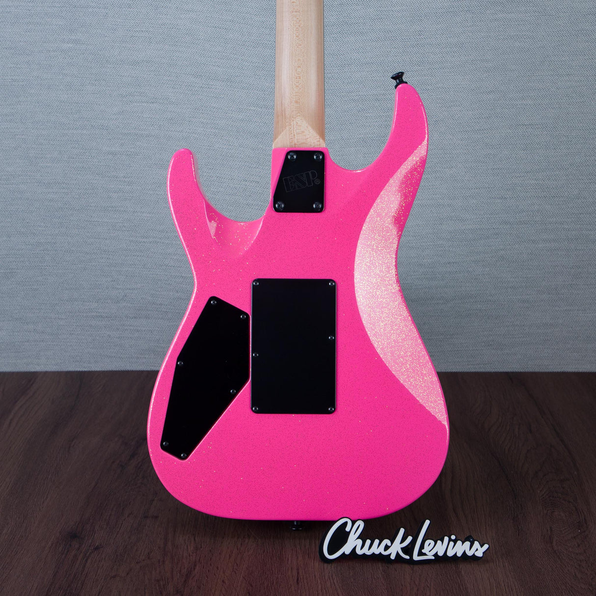 ESP USA M-II FR Electric Guitar - Neon Pink Sparkle - #US24769