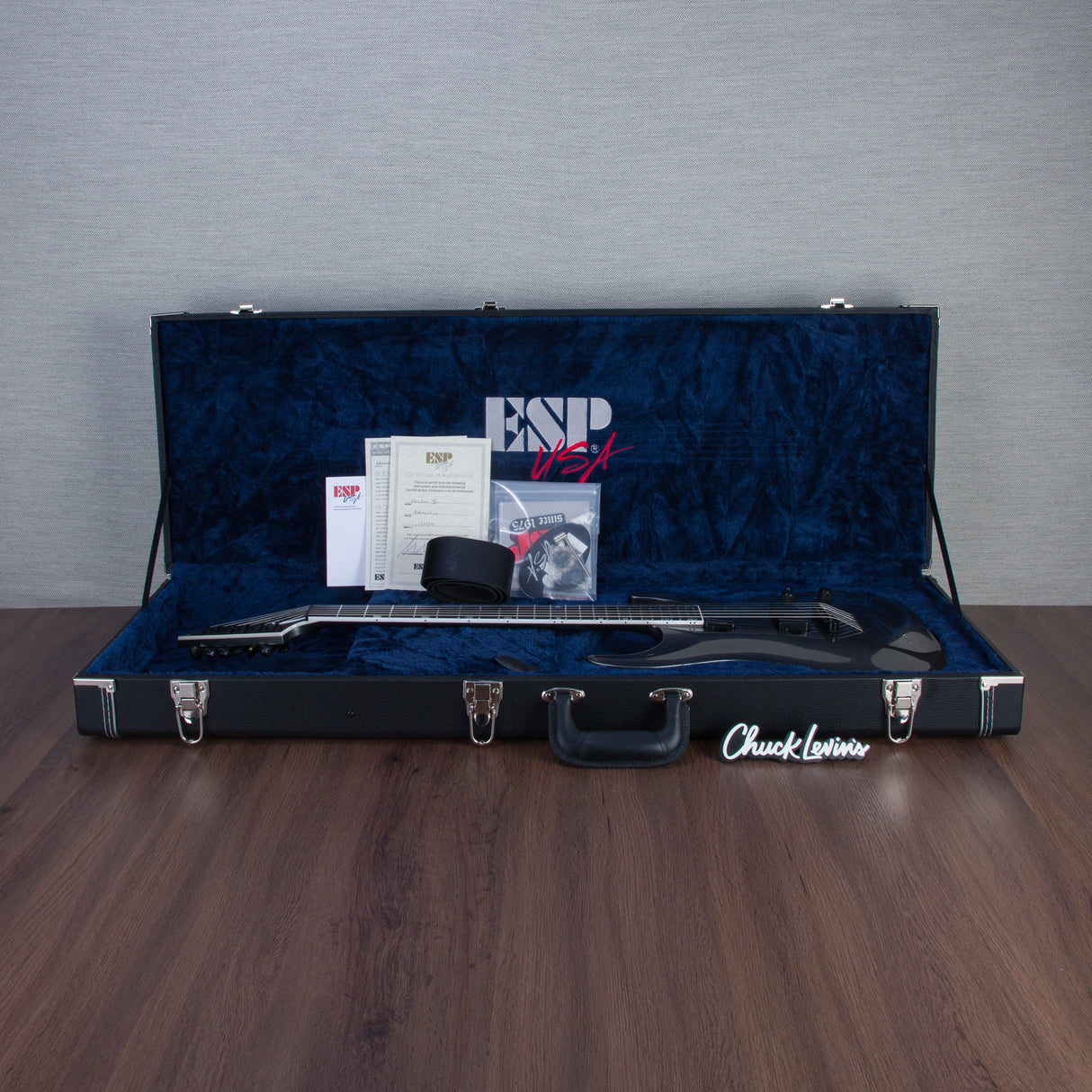 ESP USA Horizon-II Electric Guitar - Black Adamantium - #US24359