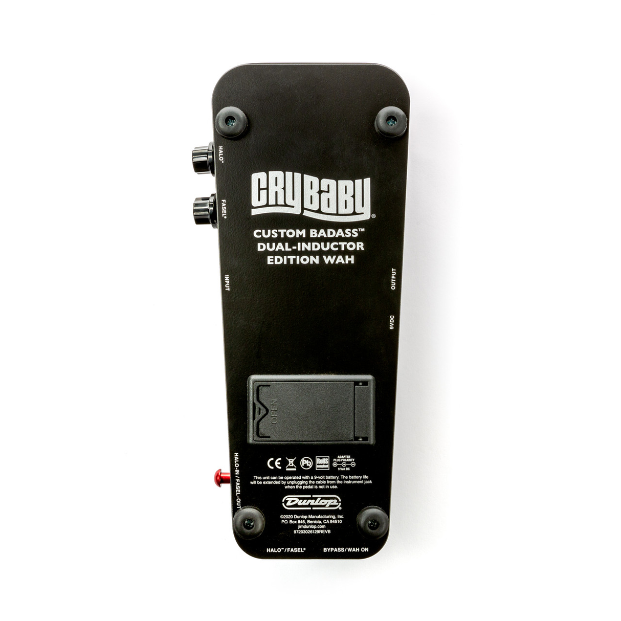 Dunlop Cry Baby Custom Badass Dual-Inductor Edition Wah Pedal - Mint, Open Box