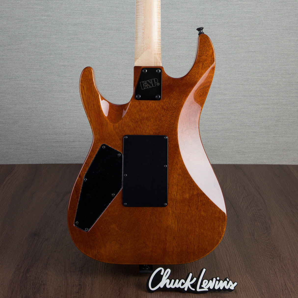 ESP USA M-I FR-DLX Flamed Maple Electric Guitar - Dark Lime Sunburst - #US23093