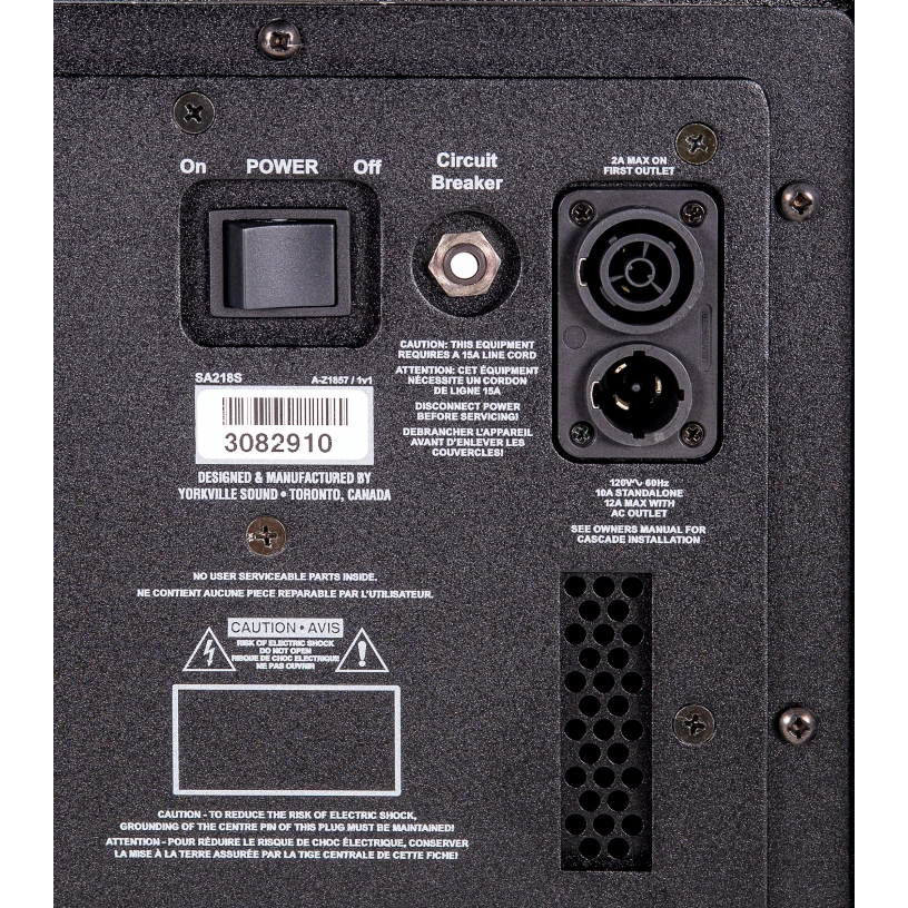 Yorkville SA218S Synergy Series 2 x 18-Inch Powered Sub