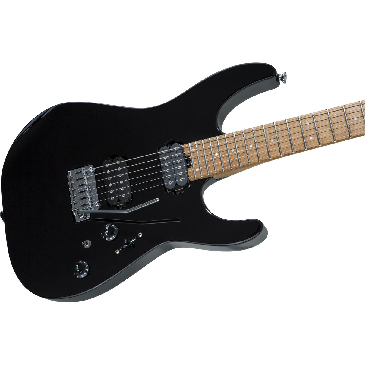 Charvel Pro-Mod DK24 HH 2PT CM, Caramelized Maple Fingerboard - Gloss Black
