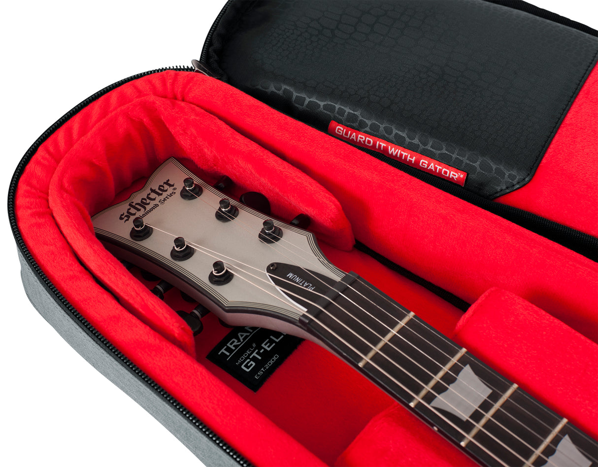 Gator GT-ELECTRIC-GRY Transit Electric Guitar Bag - Light Grey