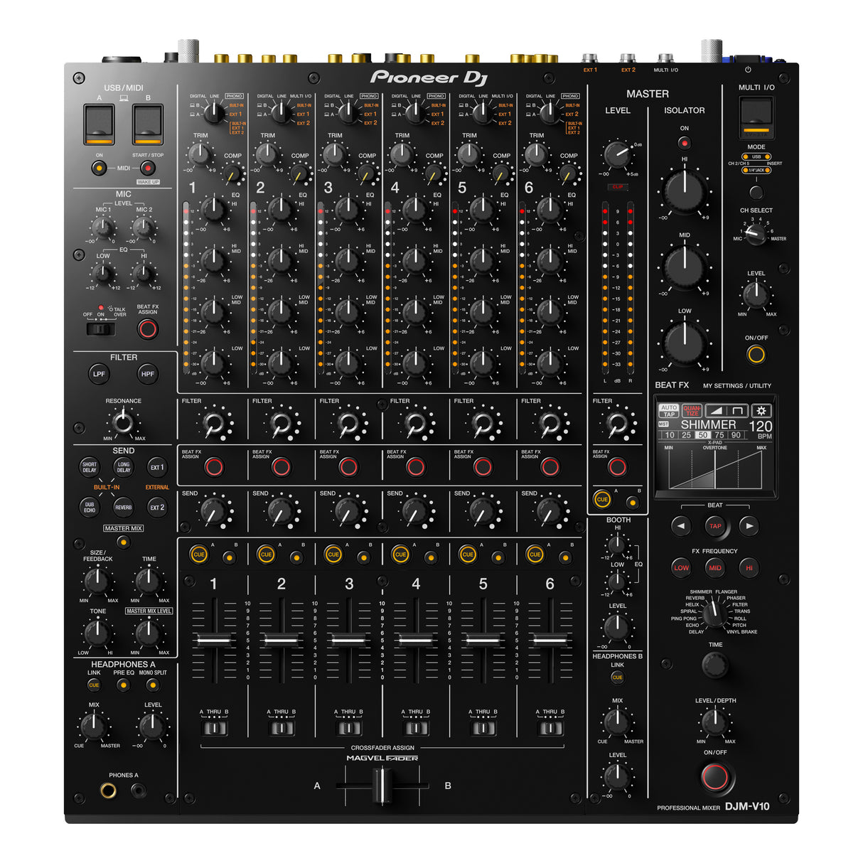 Pioneer DJM-V10 6-Channel DJ Mixer - Open Box, Mint