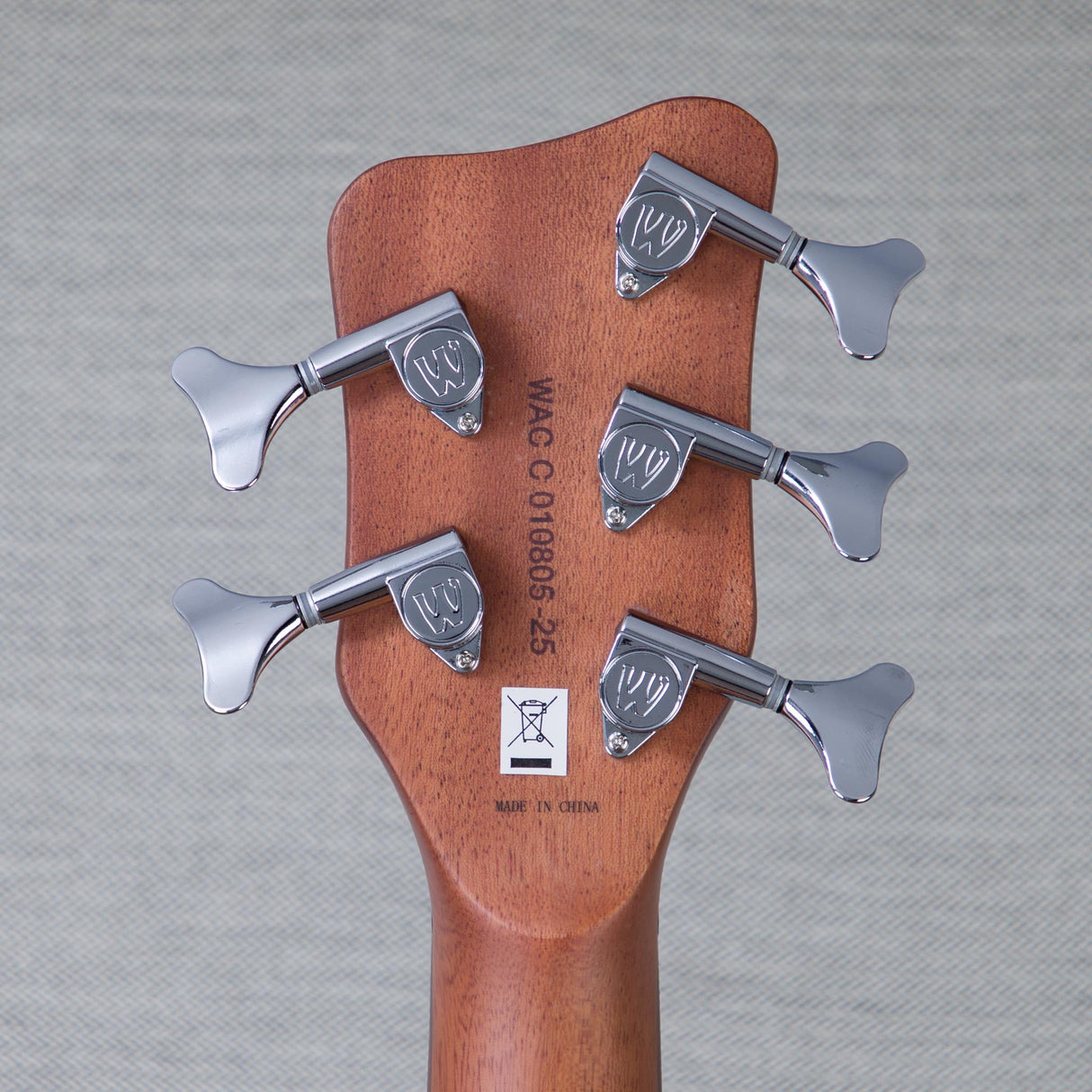 Warwick RockBass Alien Standard 5-String Acoustic Electric Bass Guitar - Natural Transparent Satin - #WAC C 010805-25