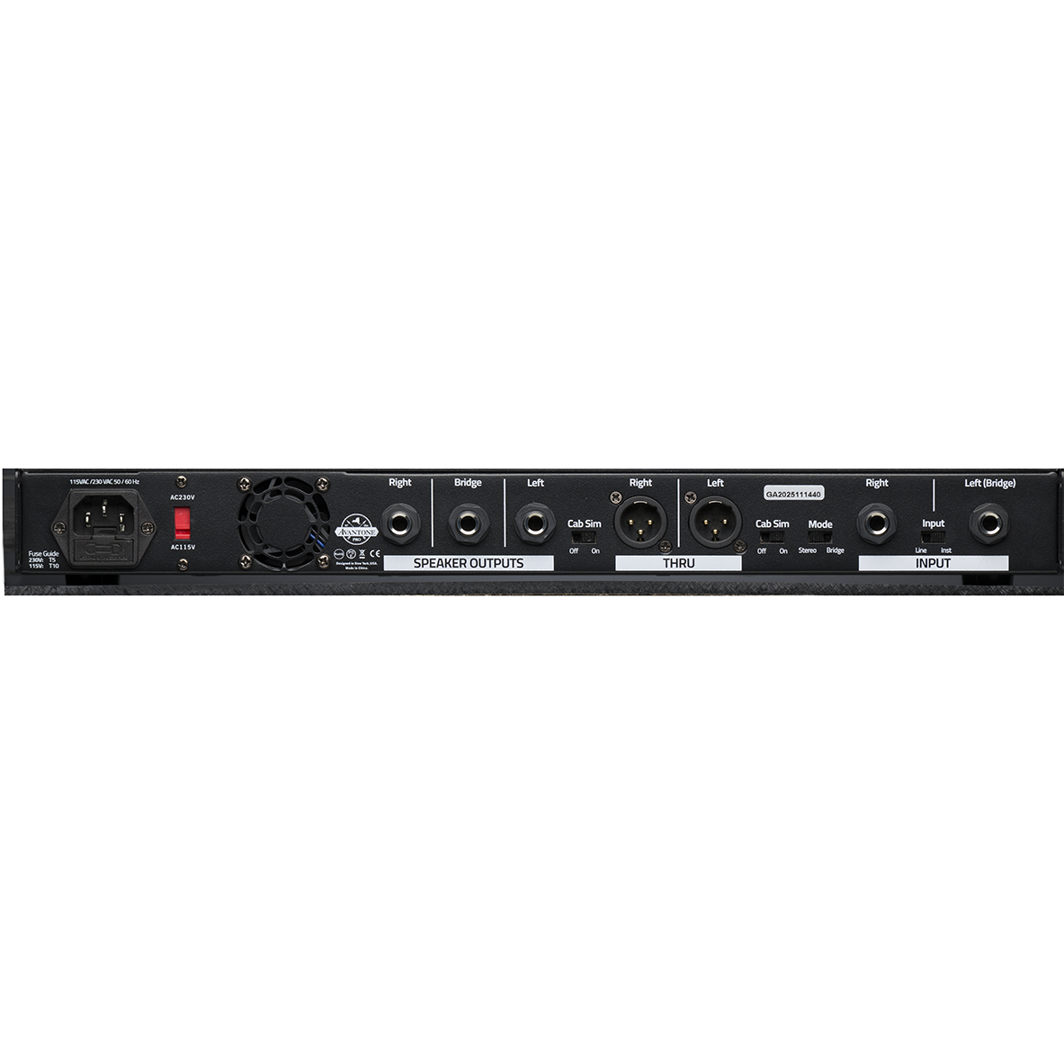 Avantone GTR-100 Rack-Mountable 100-Watt 2-Channel Solid State Guitar Amplifier with Stereo/Dual Mono