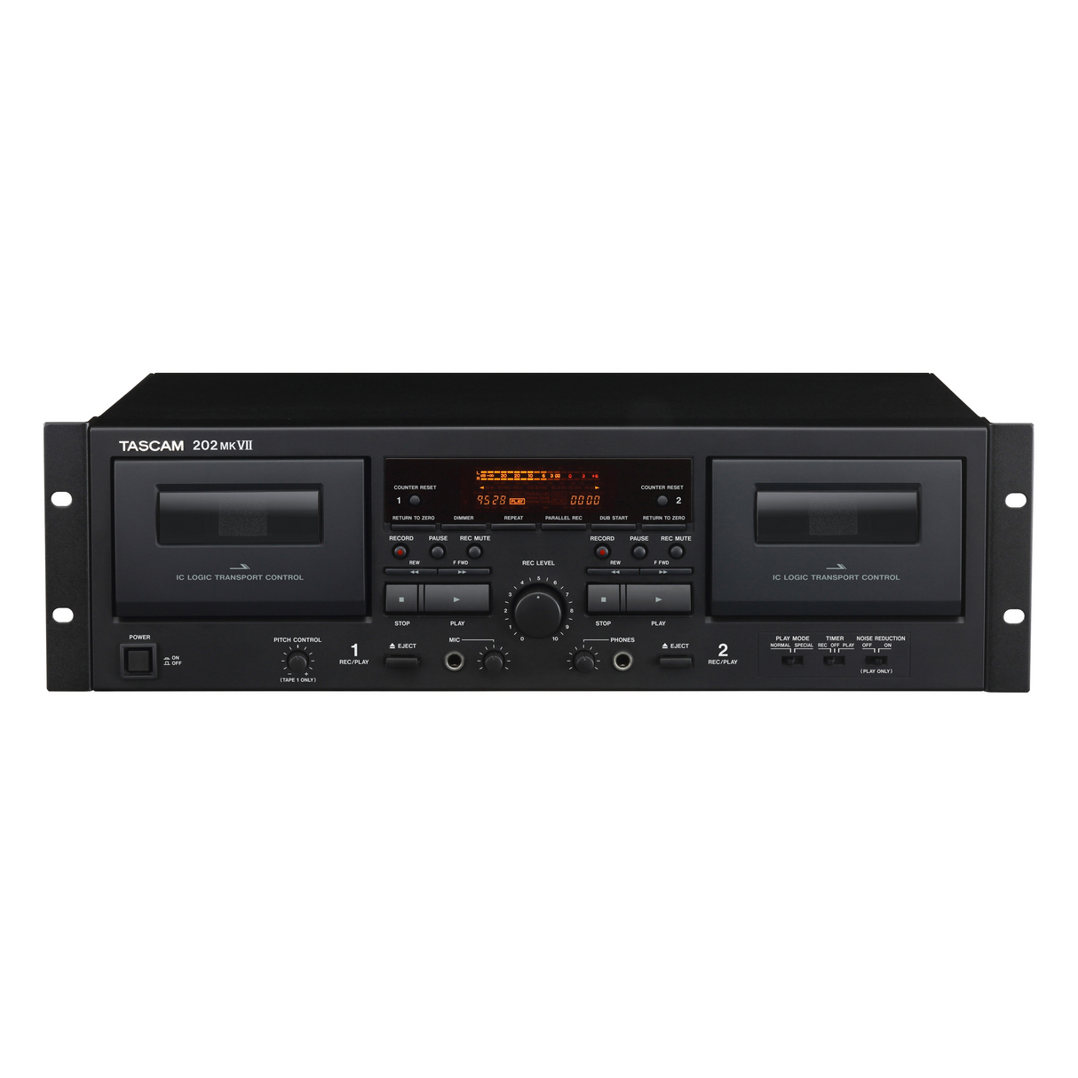 Tascam 202MKVII Double Cassette Deck with USB Port