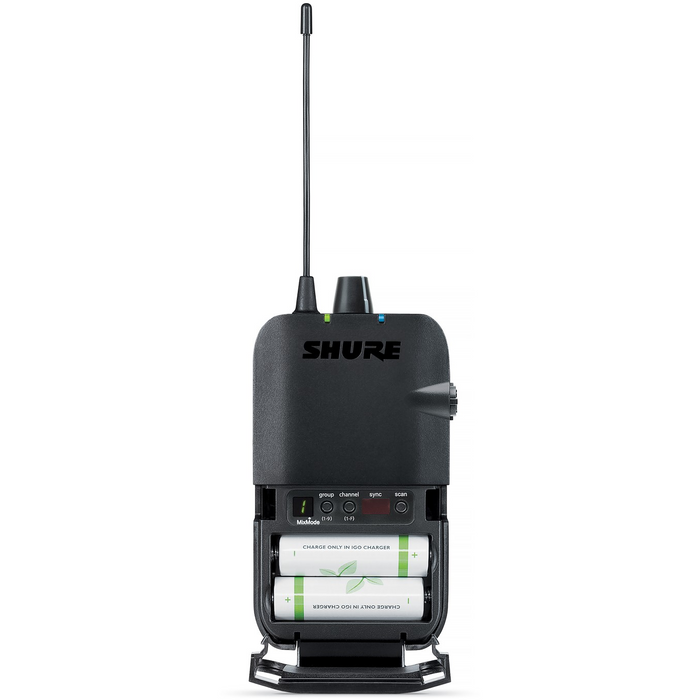 Shure P3R Wireless Bodypack Receiver - H20 Band - New
