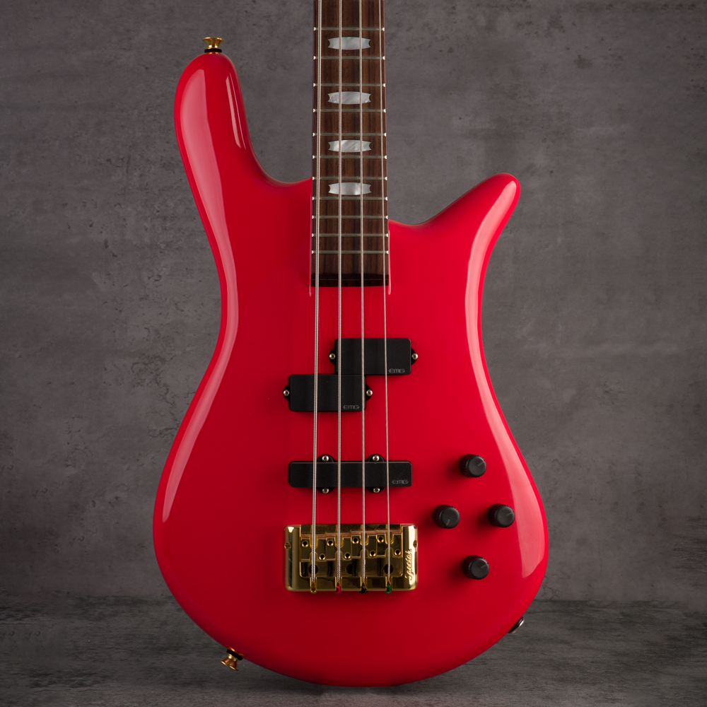 Spector Euro 4 Classic Bass Guitar - Solid Red - #21NB16614