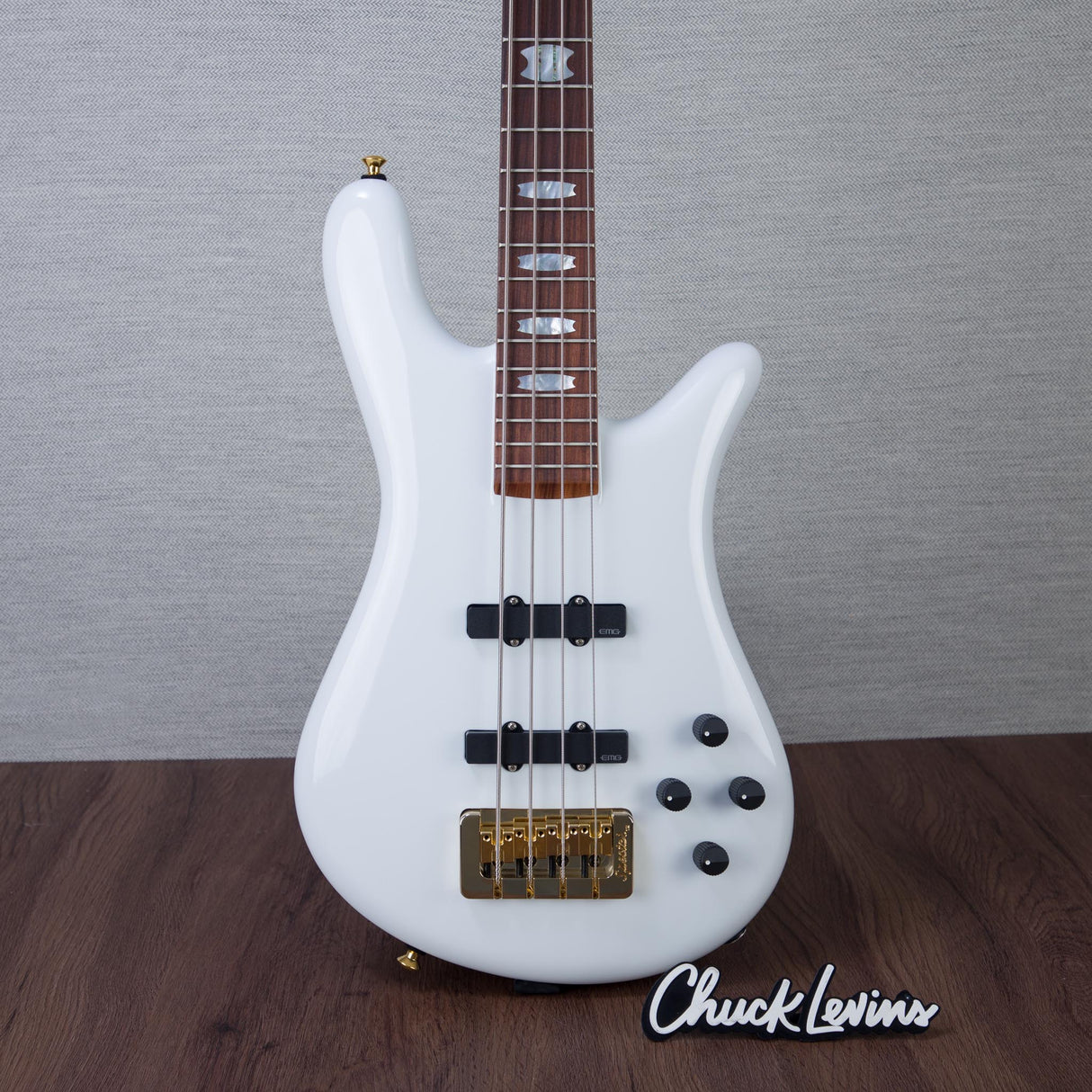Spector USA Custom NAMM 2026 NS-2 Kramer Era Electric Bass Guitar - White - #2195