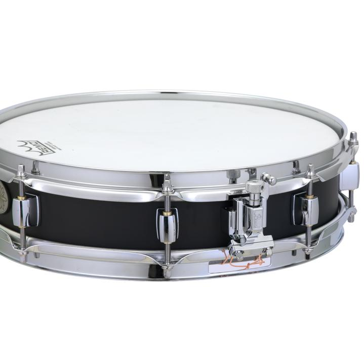 Pearl S1330B 13" x 3" Steel Piccolo Snare Drum - Black Lacquer