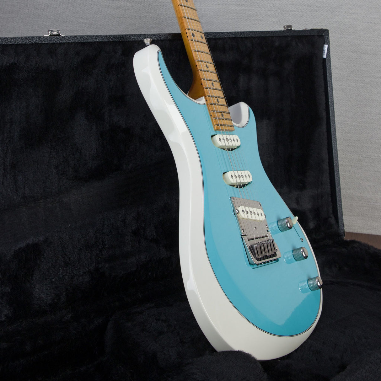 Knaggs Severn Trem SSS T1 Top Electric Guitar - Turquoise/Creme - #1289