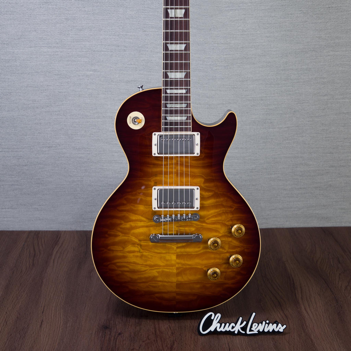 Gibson Custom Shop 1959 Les Paul Standard Reissue 5A Quilt Maple Top Electric Guitar - Faded Tobacco Sunburst - #960104