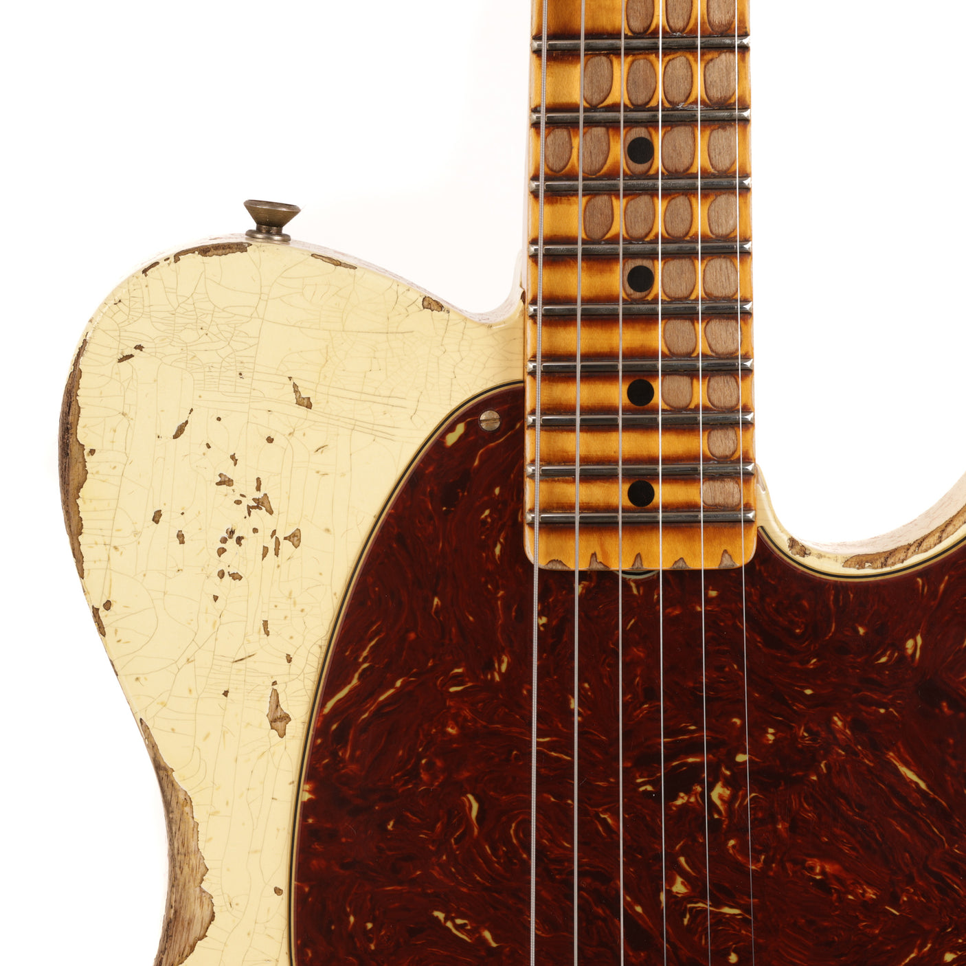 Fender Custom Shop 1950 Esquire Heavy Relic Guitar - Aged Vintage White - CHUCKSCLUSIVE - #R123842