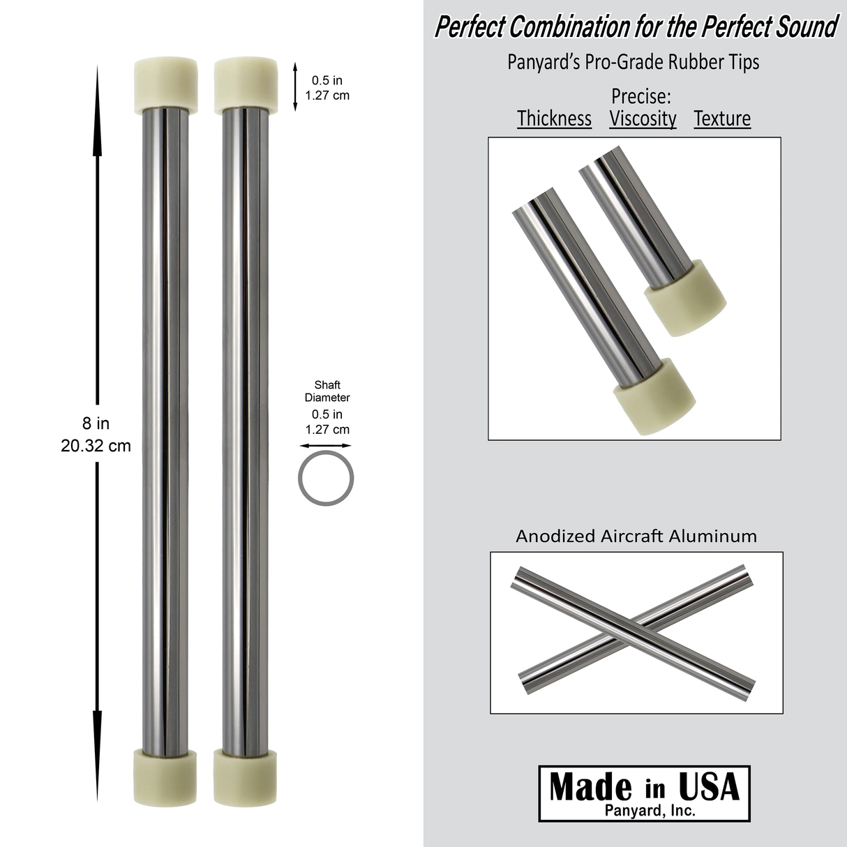 Jumbie Jam Aluminum Mallets - Chrome