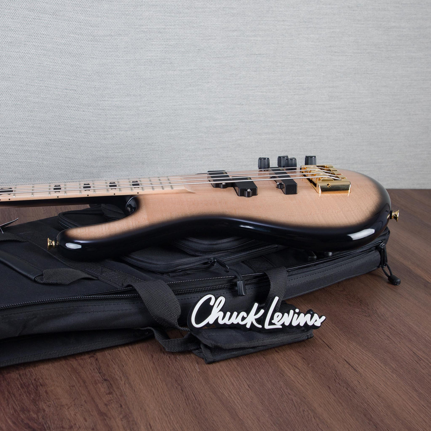 Spector Euro 4 Electric Bass Guitar - Natural Black Burst Gloss - CHUCKSCLUSIVE - #NB22935