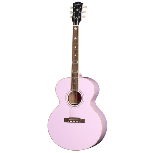 Epiphone J-180 LS Acoustic Electric Guitar - Pink - New