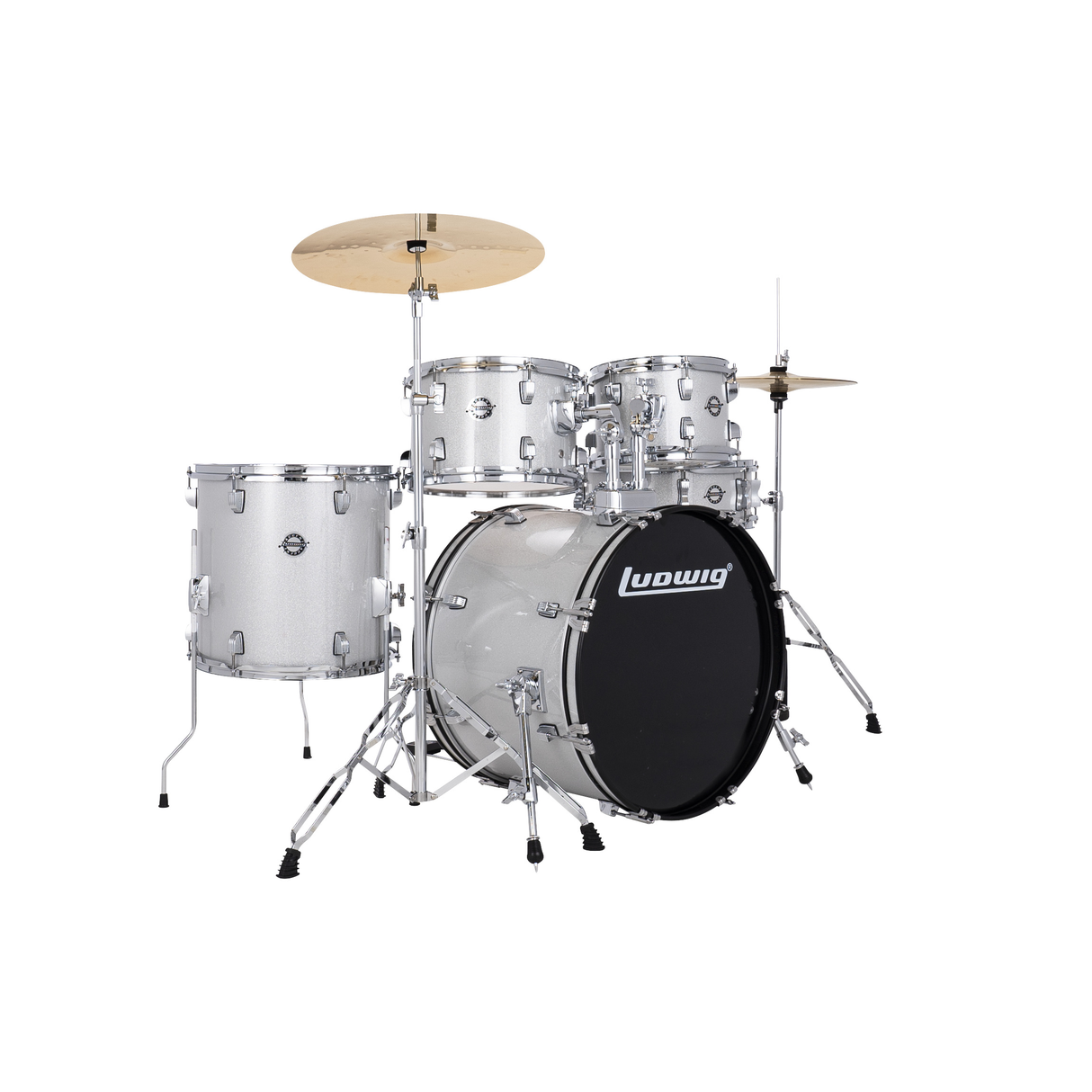 Ludwig Accent Fuse Series 5-Piece Drum Kit - Silver Sparkle
