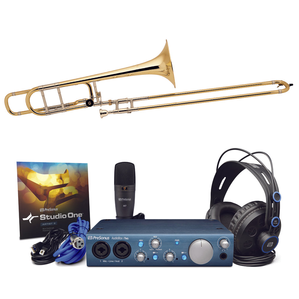 Bach 42BO Tenor Trombone and PreSonus Recording Bundle