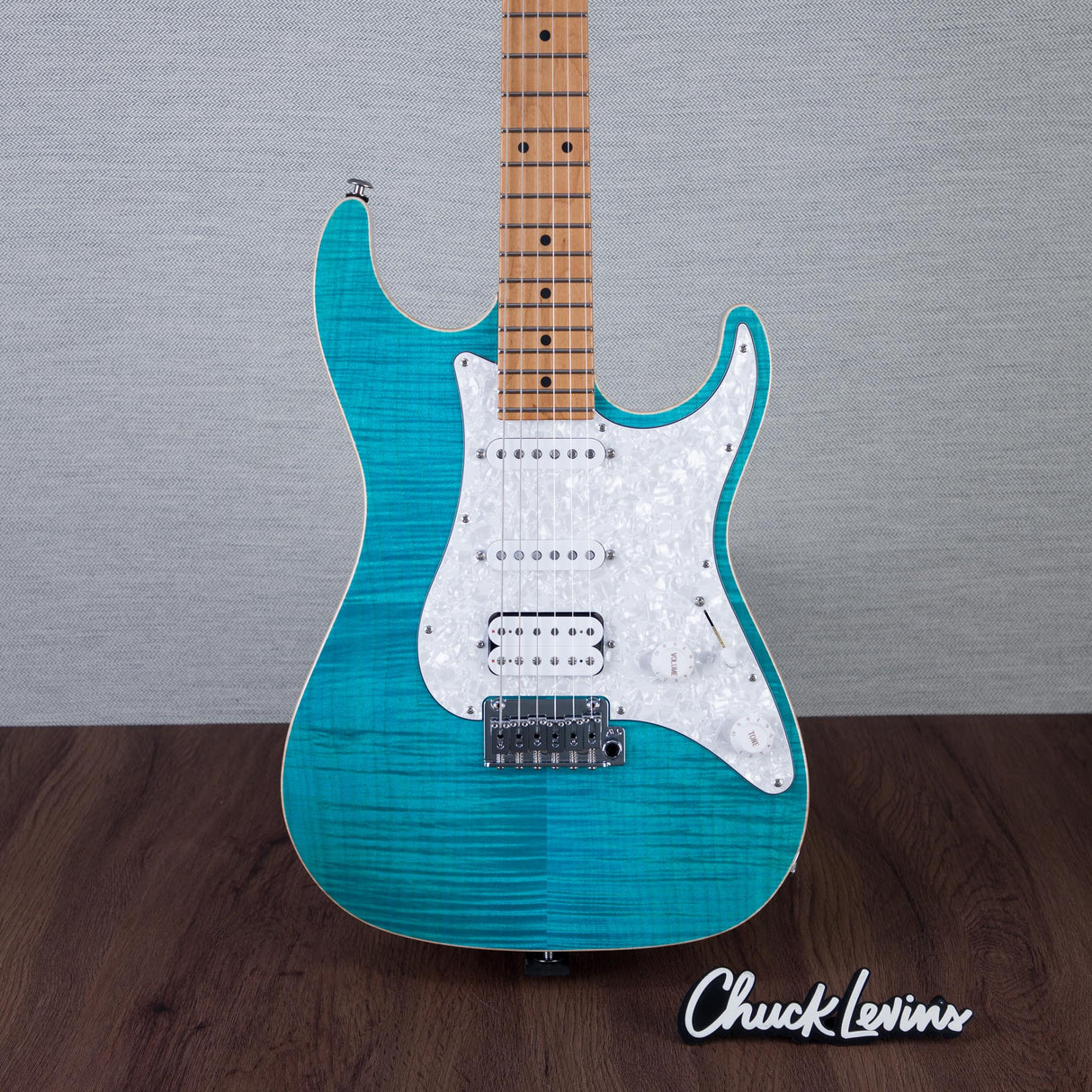 Suhr Standard Plus Electric Guitar, Roasted Maple Fingerboard - Bahama Blue - #88412