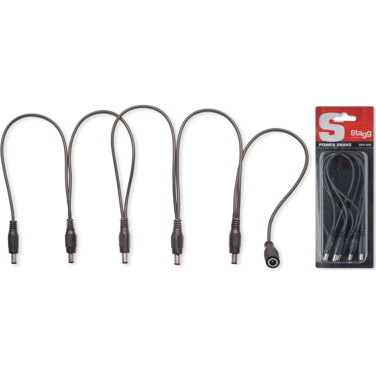 Stagg SPS-DC-5M1F 5-Way Power Supply Cable
