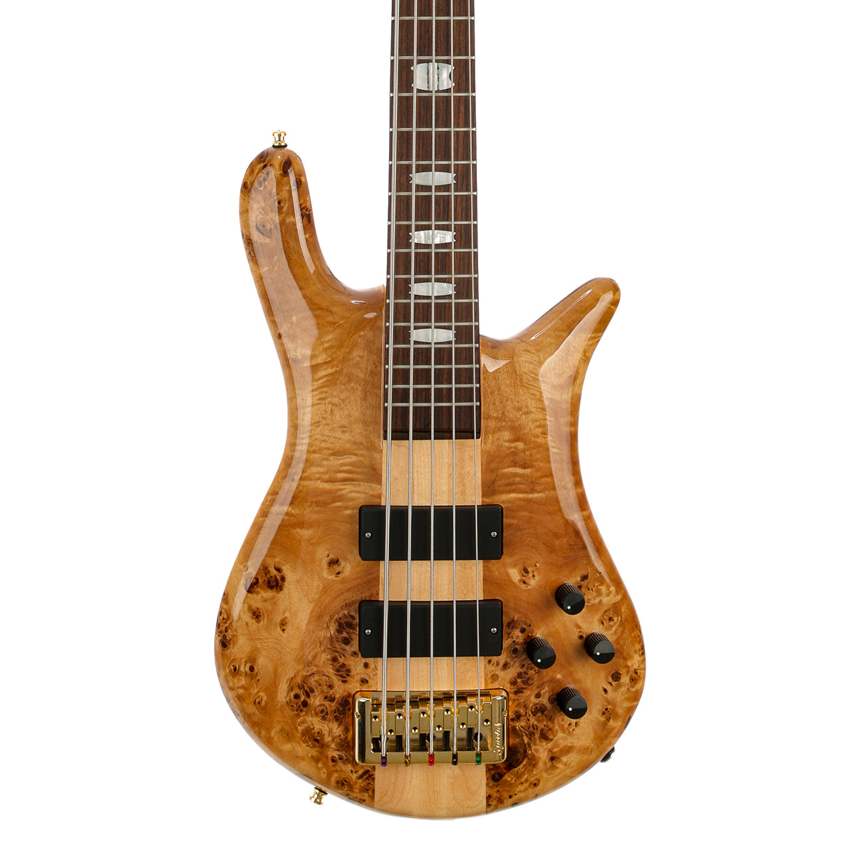 Spector Euro 5 LX 5-String Bass, Custom Bartolini Pickups - Poplar Burl Gloss