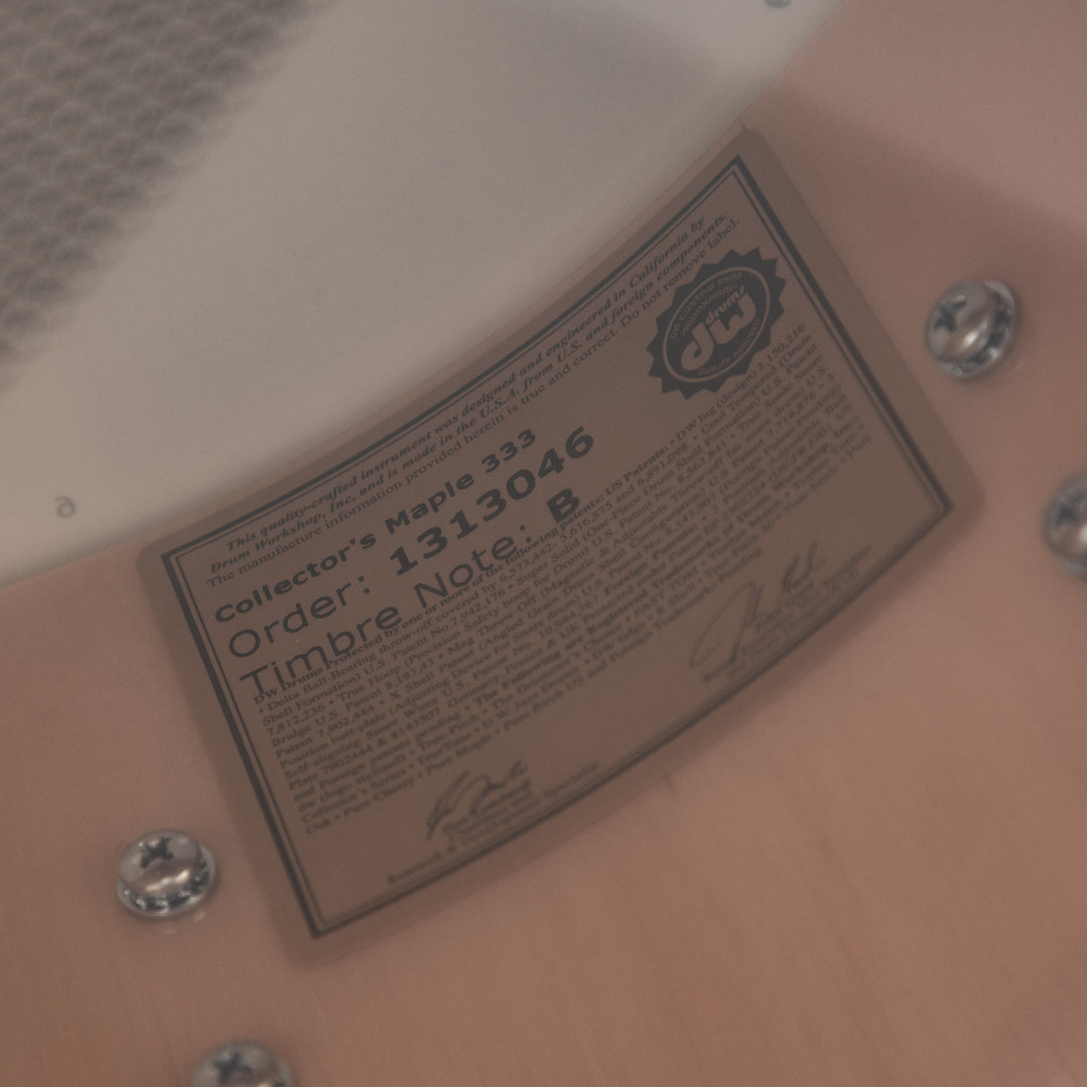 DW Collector's 333 Maple 6x14-Inch Snare Drum - Emerald Satin Oil