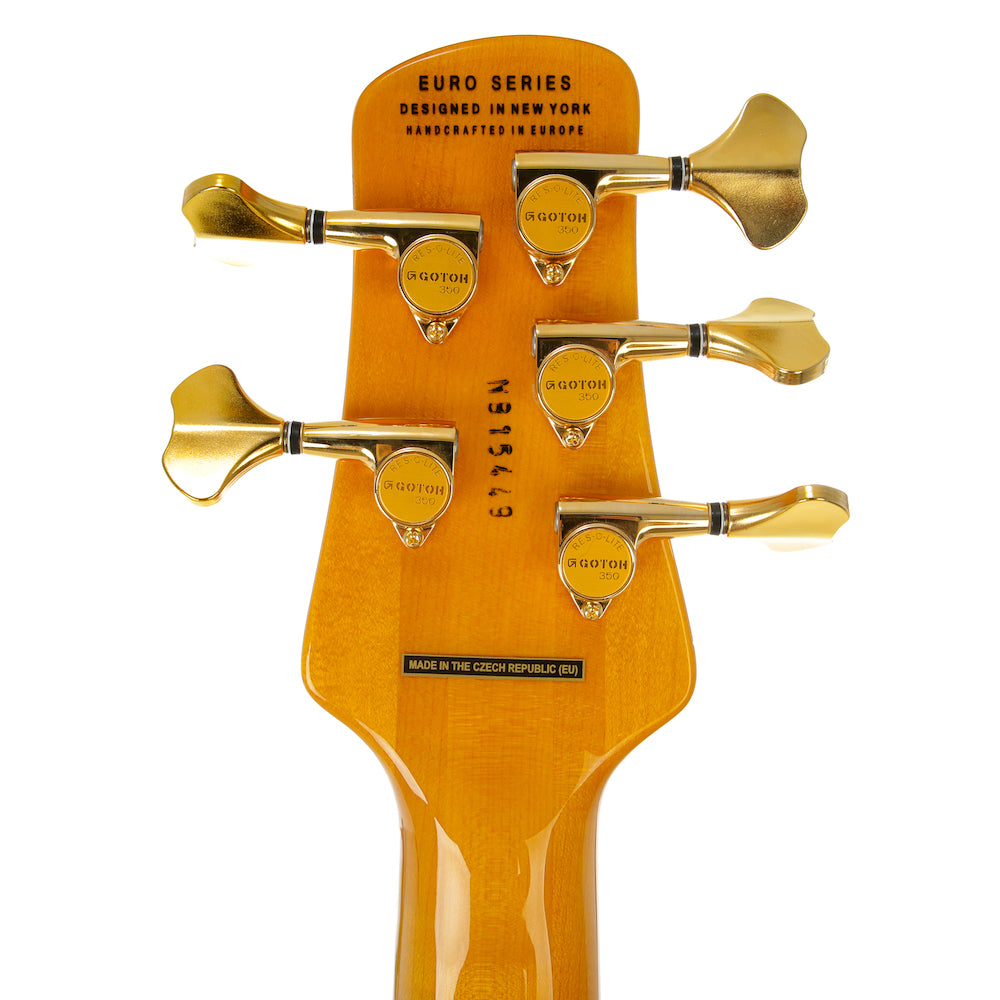 Spector Euro 5 LT Weight Relieved 5-String Bass Guitar - Tiger Eye Gloss - New