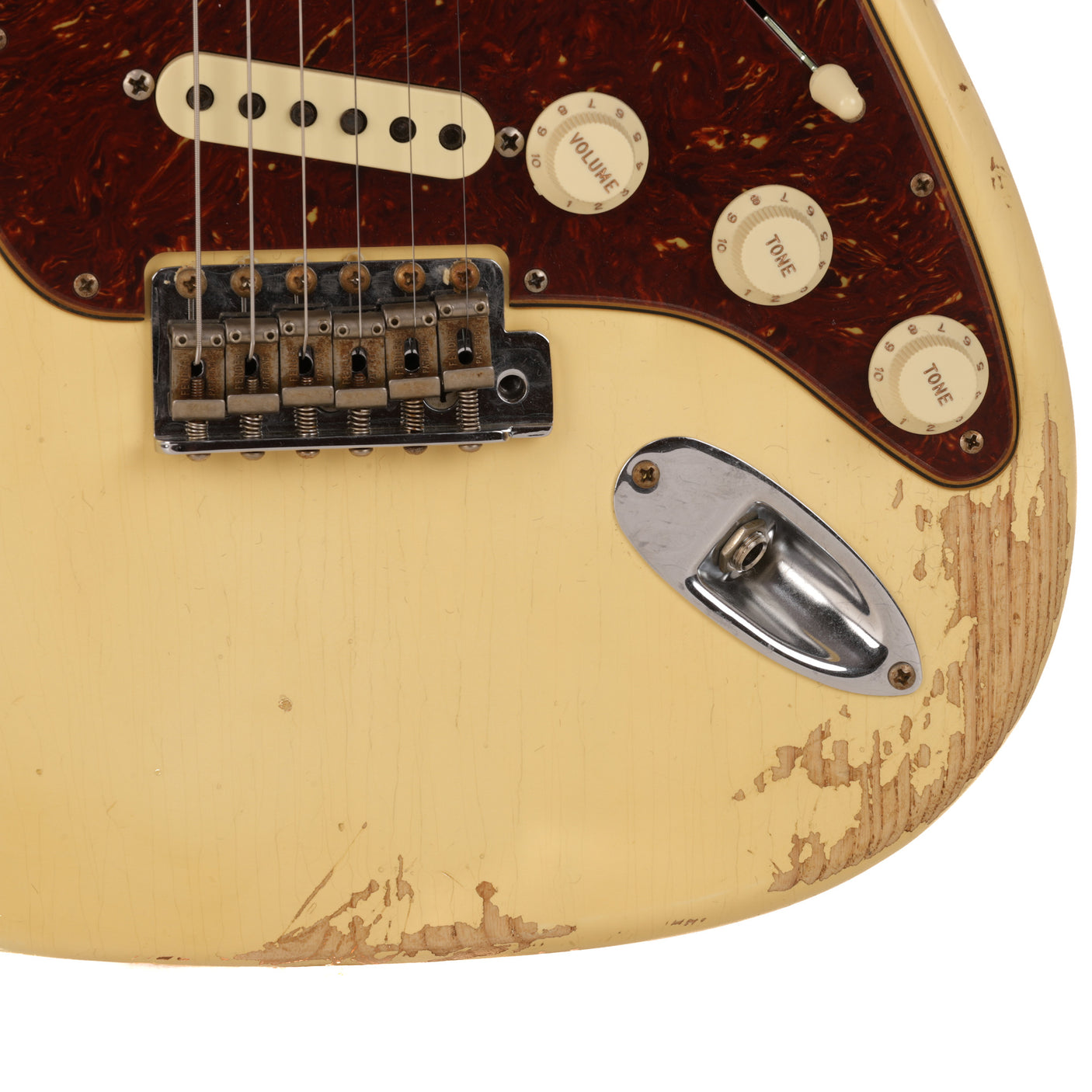 Fender Custom Shop 1962 Stratocaster Heavy Relic Guitar - Aged Vintage White - CHUCKSCLUSIVE - #R120688