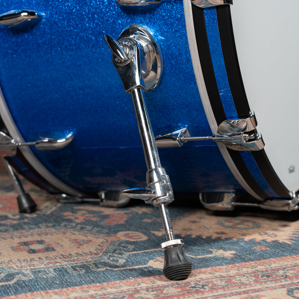 Gretsch USA Custom Nitron 4-Piece Shell Pack, 22" Kick - Blue Sparkle