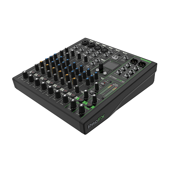 Mackie Profx10Go 10-Channel Battery Powered Analog Mixer with Enhanced FX, USB Recording Modes, and Bluetooth