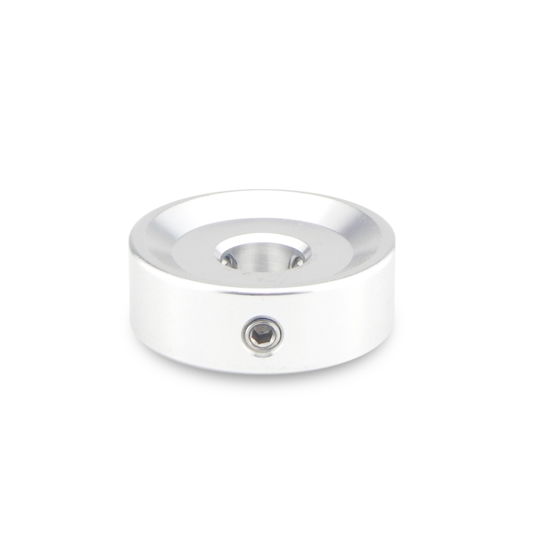 Barefoot Buttons V2 Standard Footswitch Button, Silver- For Common SPST Switches