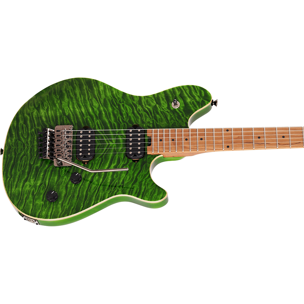 EVH 2021 Wolfgang WG Standard QM Electric Guitar - Transparent Green