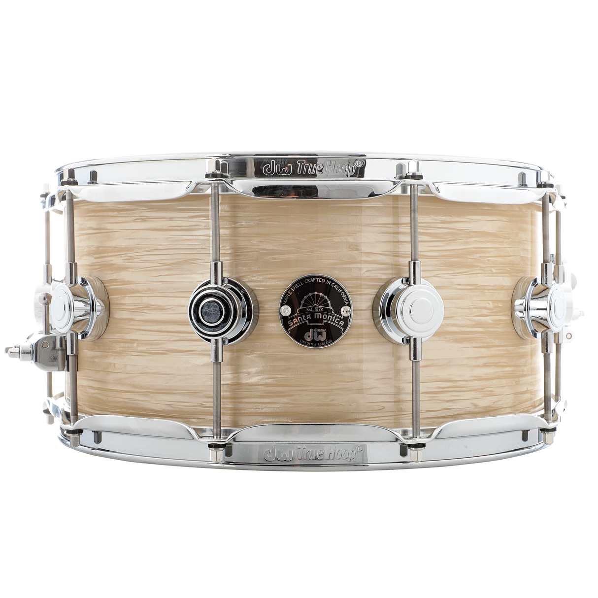 DW 6.5 x 14-Inch Collector's Series Santa Monica Shell Snare Drum - Creme Oyster with Chrome Hardware