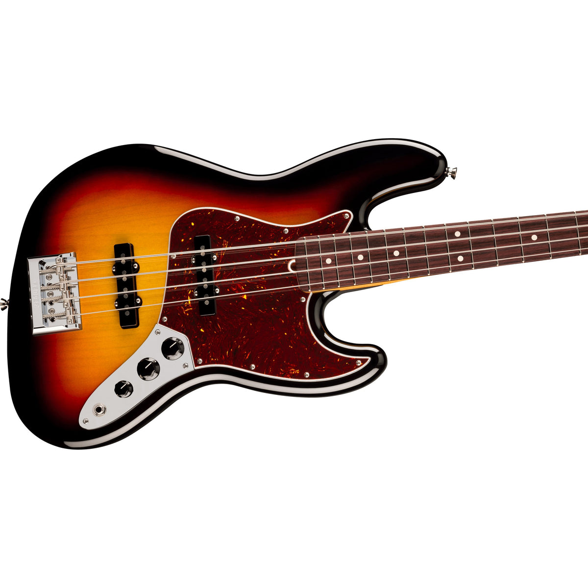 Fender American Professional Jazz Electric Bass Guitar, Rosewood Fingerboard - 3-Color Sunburst