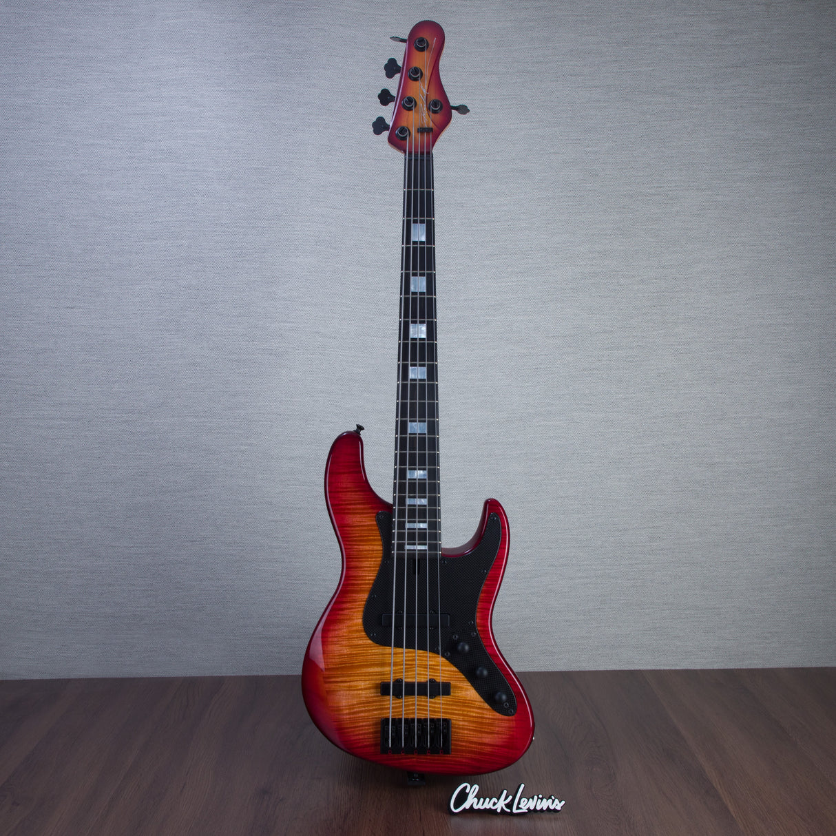 Brubaker USA Custom Artist Series JXB-5 5-String Electric Bass Guitar - Fireburst - #051-23