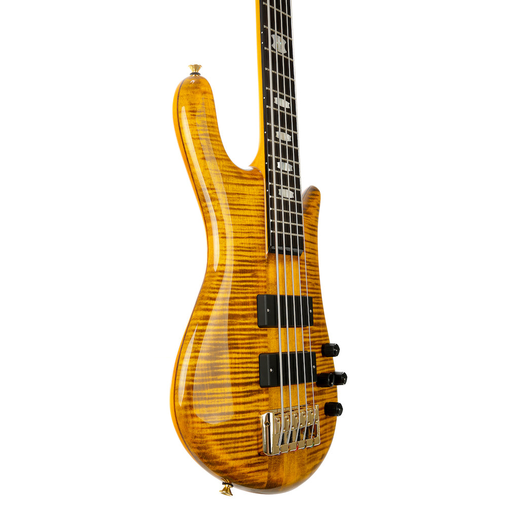 Spector Euro 5 LT Weight Relieved 5-String Bass Guitar - Tiger Eye Gloss - New