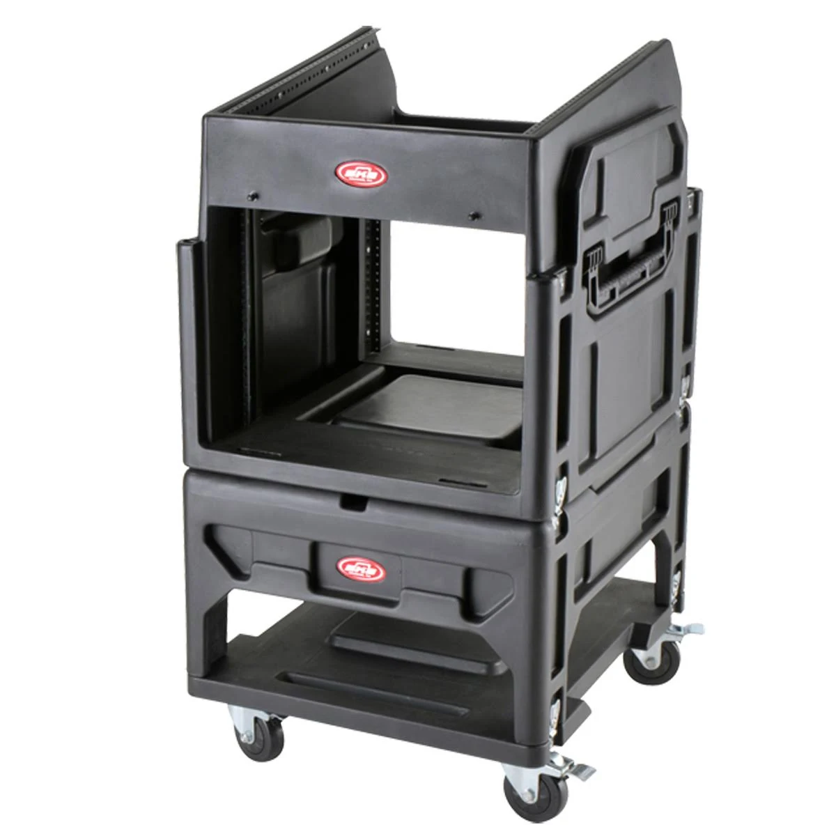 SKB 1SKB19-R1208 12U Top 8U Bottom Gig Rig Mixer Rack Case