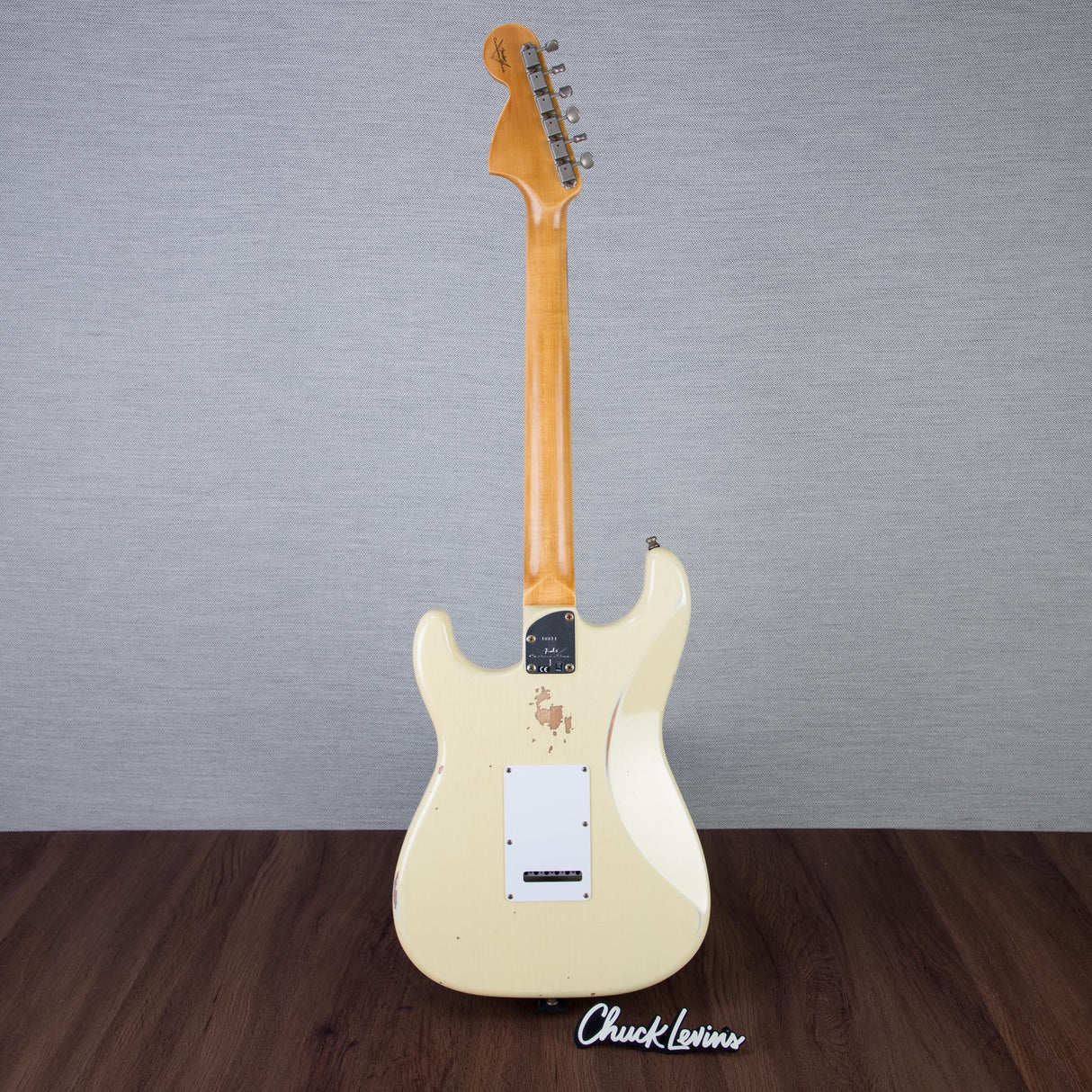 Fender Custom Shop Stratocaster Pro Electric Guitar - Aged Vintage White - #XN18811